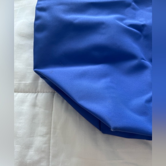 Longchamp Sarah Morris Le Pliage Large Tote Bag in white and blue - Picture 7 of 8